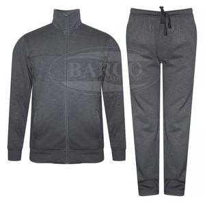 Ensemble de survêtement de jogging pour homme, personnalisé, de haute qualité, écologique, à capuche, uni, imprimé, en polaire, 100% polyester, fermeture éclair intégrale - Product Image 1