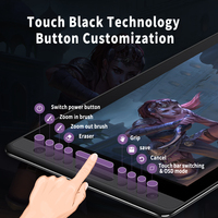 Tablette graphique numérique Huion KAMVAS PRO 16, écran LCD interactif pour la conception 3D et l'animation professionnelle