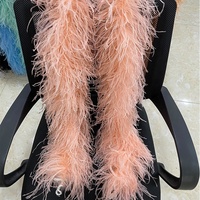 Plume d'autruche blanche en gros pour décorations de costumes bouclés, fausse plume d'autruche