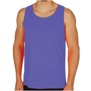 Custom Gym Active Wear <b>Mens</b> Fitness <b>Sports</b> Tank Top With Round Hem <b>Men</b> Summer Hip Hop Extend Long Tank Top - Product Image 3