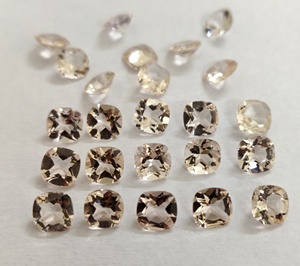 Natural <b>Peach</b> Color Morganite Cushion 4 mm to 10 mm Faceted Excellent Quality - Loose Morganite - Product Image 3