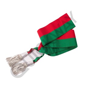 Banda Ceremonial de Alcalde para Concejales, Bandas de Vestimenta Ceremonial con Borlas de Hilo Metálico Plateado, Tamaños Personalizados - Product Image 1