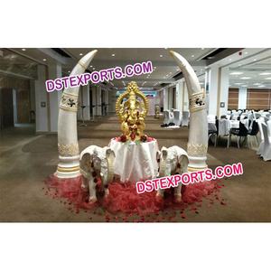 อุปกรณ์ตกแต่งงานแต่งงานแบบอินเดีย ดอกบัวไฟเบอร์สวยงาม ของตกแต่งงานแต่งงาน น้ำพุดอกบัวไฟเบอร์ ของตกแต่งพิธีบรรลุนิติภาวะ น้ำพุดอกบัวไฟเบอร์ - Product Image 3