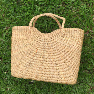 Bolso de Mano para Mujer, Hecho a Mano, Ecológico, Vintage, de Jacinto de Agua, Multifuncional, con Forro de Algodón Rústico, para Compras con Estilo, Regalo Directo - Product Image 4