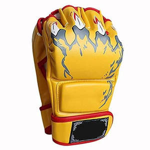 2021ที่มีคุณภาพสูงครึ่งนิ้วมวยถุงมือ Mma หนังเทียม - Product Image 5