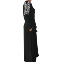 Kaftan brodé de créateur, burqa, abaya pour femmes, tissu écologique en bambou/coton/polyester, noir, poches, toutes les couleurs et tailles