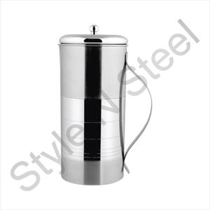 Jarra de cubierta de acero inoxidable Fabricación de agua Jarra de cubierta de acero Jarra de agua recta de acero inoxidable con cubierta - Product Image 4