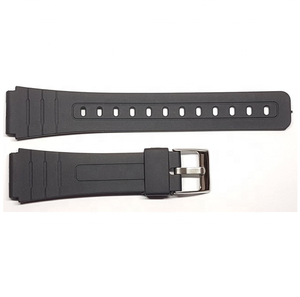 สายนาฬิกาอัจฉริยะ Unisex 9709 ขนาด 18 มม. สีดำ ทำจากยาง พร้อมหัวเข็มขัดเหล็กกันน้ำ ขนาด 20 มม. สายนาฬิกาแฟชั่น - Product Image 2