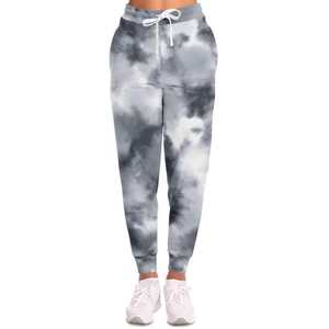 Venta al por mayor de pantalones de Jogger con logotipo de diseño personalizado para las mujeres mejor Material Tie Dye estampado encaje pintado invierno Running Active Wear - Product Image 5