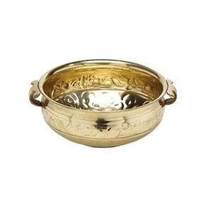 Urli de qualité supérieure, forme ronde, en laiton poli or, style floral, décoratif, pour mariage, maison et événements - Product Image 3