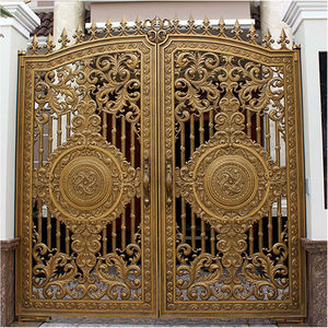 Porte d'entrée moderne, 1 pièce, design en aluminium, Style européen, portes décoratives - Product Image 2