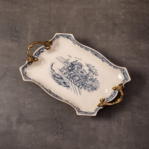 ถาดเสิร์ฟเซรามิกทันสมัยสำหรับบ้านโรงแรมร้านอาหารถาดตกแต่งดีไซน์ทันสมัยถาดเสิร์ฟอาหารและโรงแรม - Product Image 5