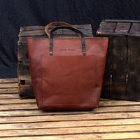 Grand sac fourre-tout en cuir de vachette fourre-tout à fermeture éclair antique fabriqué à la main pour un usage quotidien polyvalent pour les marchés d'été, d'hiver et de printemps