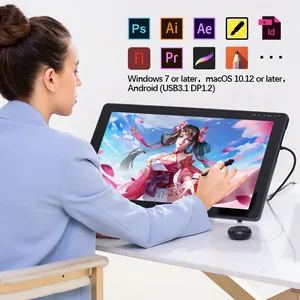 Huion KAMVAS 22 PLUS 21.5 zoll USB-C port LCD stift touchscreen display grafik zeichnung tablet monitor