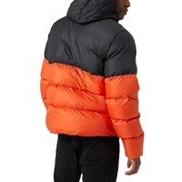 Veste d'hiver de haute qualité 100% nylon imperméable coupe-vent écologique design personnalisé motif orange noir blanc