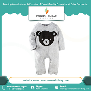 Barboteuse à manches longues pour bébé, vêtement d'hiver de haute qualité, sur mesure, 100% coton biologique, vente en gros, barboteuse pour nouveau-né - Product Image 6