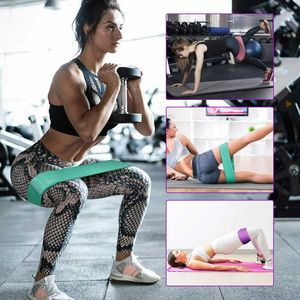Bandes élastiques d'entraînement de gymnastique de haute qualité Logo personnalisé Boucle de résistance cercle de hanche Ensemble jambes Booty Yoga Squat Fitness Logo personnalisé - Product Image 3