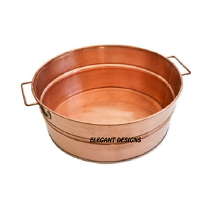 Cuenco de cobre para pedicura con soporte, cuenco tradicional hecho a mano con soporte, tazón clásico de lujo para pedicura - Product Image 3