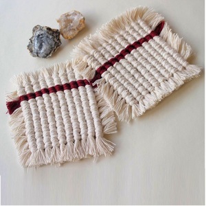 Fait main Sous-verres Macramé Boisson Coaster Personnalisé Table Sous-verres - Product Image 1