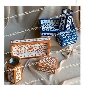 Bone Inlay Seashell Rectangle Incense Burner Eco-Friendly Fragrances Giveaway <b>Gifts</b> for Ramadan and <b>Eid</b> Handicraft - Product Image 2