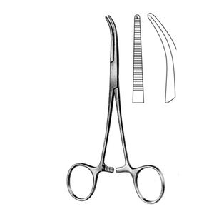 คีมหลอดเลือดแดงสำหรับผ่าตัดแบบโค้ง1X2ฟัน1:2 CVD 14cm/5 1/2" - Product Image 1