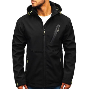 Saamir Sports Customizable Men's <b>Fleece</b> <b>Jacket</b> High Quality Sustainable Plaid <b>Black</b> Design Windproof Waterproof Quick Dry - Product Image 1