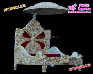Doli de Boda Tallado en Plata Estilo Marroquí, Doli Nupcial de Plata Tallada de Diseño, Doli/Palki de Plata para Boda de Aspecto Tradicional - Product Image 3