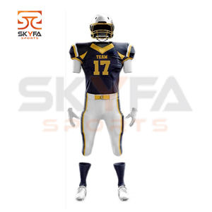 wholesale American Custom Design Your Own Sleeveless Sublimation Football Uniform for sale - Product Image 2