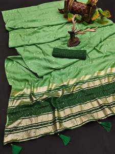 Vêtements de mariage traditionnels indiens, vente en gros, en coton doux, nouvelle tendance, riche palette de prix, pour femmes, 2020 - Product Image 2