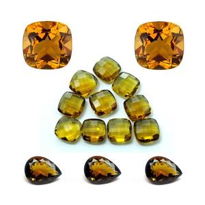 Coussin Quartz Miel Naturel Coupe Toutes Les Tailles En Gros Prix Usine Pierres Précieuses En Vrac À Facettes Par Pièce Quartz Miel Naturel - Product Image 1