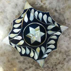 Style arabe personnaliser vadrouille incrustation thé sous-verre tapis et tampons vaisselle décoration de Table sous-verre en résine personnalisé marbre sous-verres tapis - Product Image 3