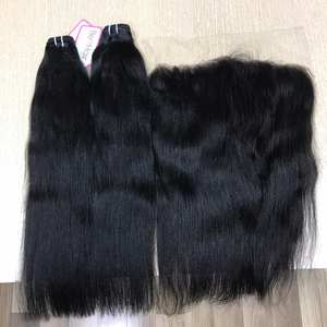 Conjunto de mechones y cabello Remy virgen para mujeres negras, de alta calidad, vietnamita, liso, precio al por mayor - Product Image 2