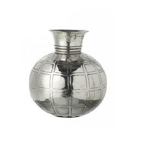 แจกันดอกไม้ประดับนิเกิลชุบโลหะ,กระถางดอกไม้สีเงิน - Product Image 1