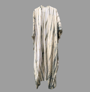 Cover up Kimono de plage 2022 coton, longue robe style Boho, teinture cravate à la main, nouveauté 100% - Product Image 4