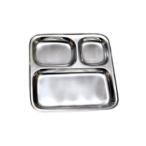 Fournitures pour restaurants et hôtels plateaux de service ronds plateaux modernes plateaux et assiettes en métal en acier inoxydable au prix de gros - Product Image 6