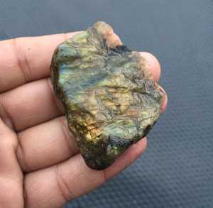 หินลาบราดอไรต์ธรรมชาติแบบหยาบ,หินธรรมชาติสีฟ้าสำหรับทำเครื่องประดับ - Product Image 2