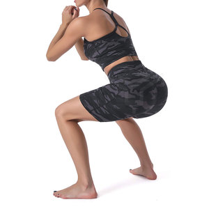 Shorts de gymnastique moulants et personnalisés, taille haute, pour femmes, vêtements de Fitness et de Yoga, vente en gros, - Product Image 4