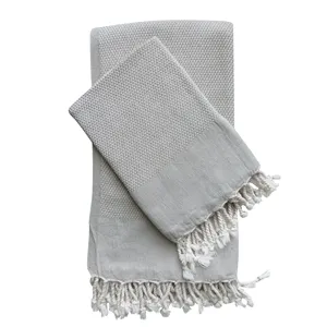 Bộ Tổ Ong Khăn Tắm Và Bãi Biển Thổ Nhĩ Kỳ Hamam Bán Sỉ-Khăn Peshtemal 100% Cotton 100X180Cm Siêu Mềm