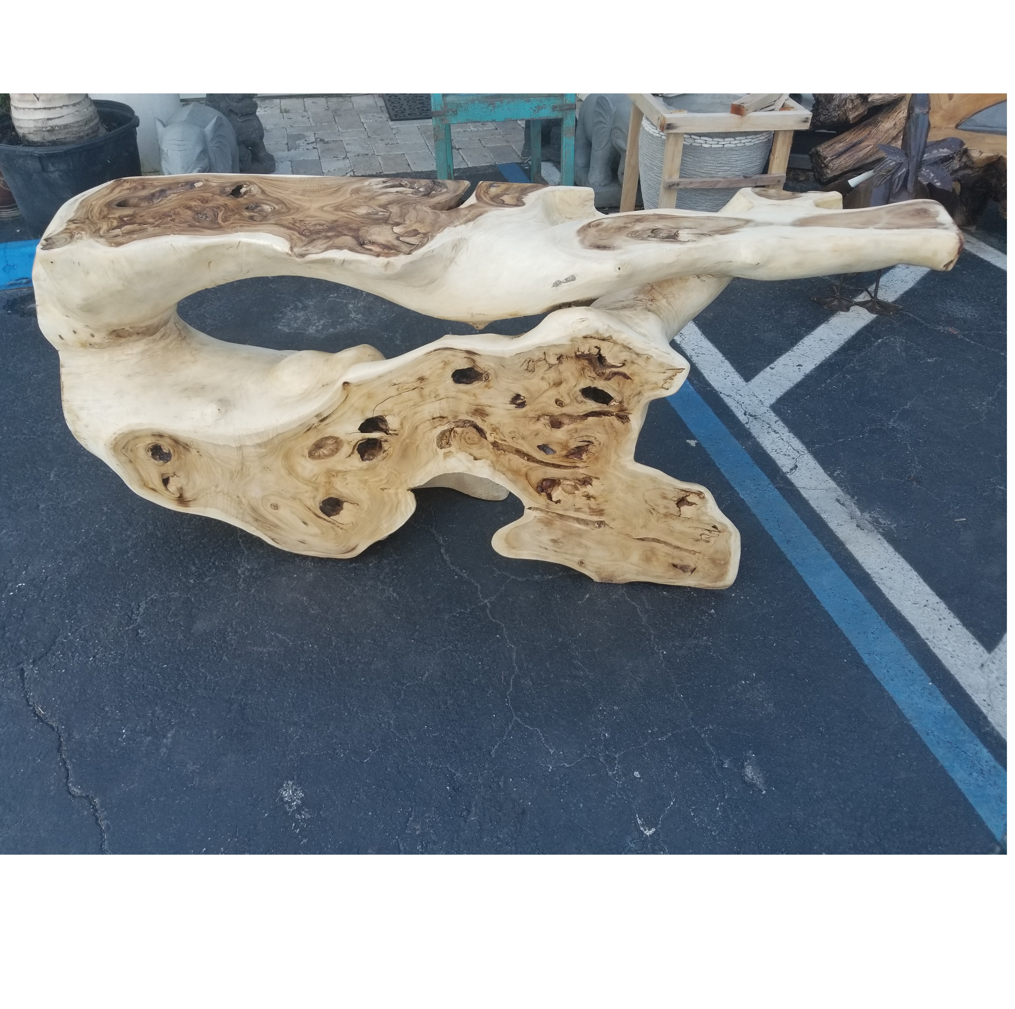driftwood console table