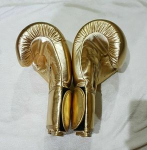 Guantes de boxeo profesionales de cuero PU Diseño personalizado Empuñaduras de mano elásticas transpirables Correa de muñeca ajustable Grappling Sparring - Product Image 4