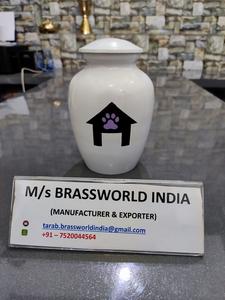 Urna de cremación de Mascota de aluminio pintada a mano, Cara de caballo, suministros funerarios de cremación de mascotas conmemorativas, nueva - Product Image 5