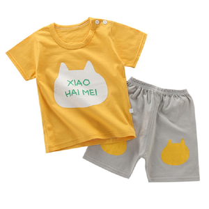 Conjunto de camisetas informales para bebés y niños, ropa cómoda y directa de fábrica, producto suave, 100% algodón, Unisex - Product Image 6