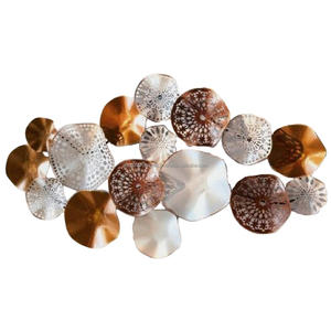 ที่เรียบง่ายทันสมัยโลหะทองใบบัวจี้สร้างสรรค์ตกแต่งผนังบ้าน - Product Image 6