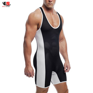 Nouveau Gym formation lutte maillots unisexe levage haltérophilie sur mesure maillots pour combat porter 100% Polyester haut - Product Image 5