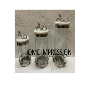 Botes herméticos decorativos de lujo, diseñador de hojas de Metal - Product Image 2