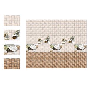 Azulejos de cerámica para pared exterior, azulejos esmaltados de textura sólida, color marrón y crema, 300x450mm - Product Image 3
