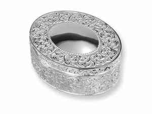 Joyero Vintage de Latón Grabado y Plateado - Product Image 6