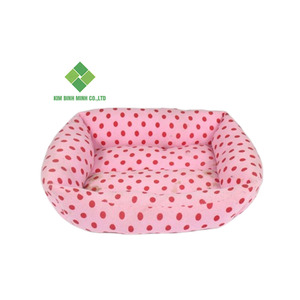Lit pour animaux de compagnie en coton PP de luxe, lit confortable et imperméable pour petits/grands chiens et chats, emballage personnalisé, animaux de luxe fabriqués au Vietnam, vente en gros - Product Image 4
