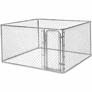耐用的金属围栏7.5 'x7.5' 户外大型狗窝笼宠物笔经营房屋