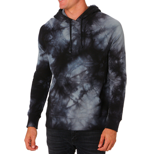 2025 Trendy Oversized Woven Print <b>Tie</b> Dye Hoodie for <b>Men</b> Custom Logo Polyester Wholesale Winter - Product Image 1